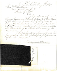 Scan of Mr. Allen's letter to the QM General.